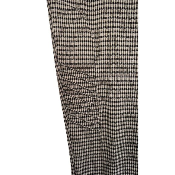 CLEO chino pants houndstooth, large, zipered, faux leather, brown & black - Picture 8 of 13
